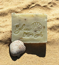 Calming and moisturizing natural soap bar with lavender and shea butter