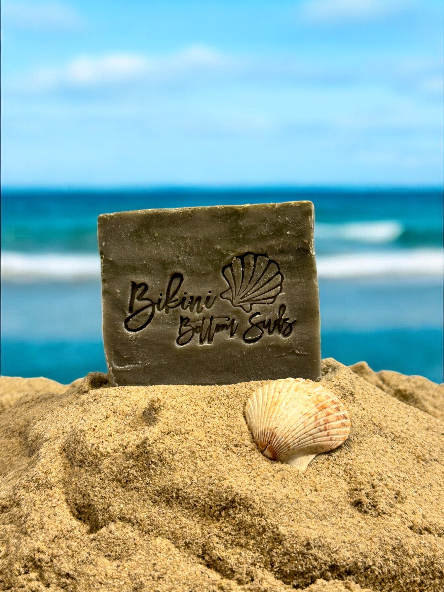 Eco-friendly handmade soap bar with organic oils and herbs