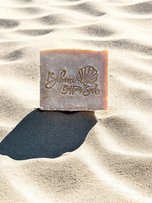 Energizing natural soap bar with coffee butter and essential oils
