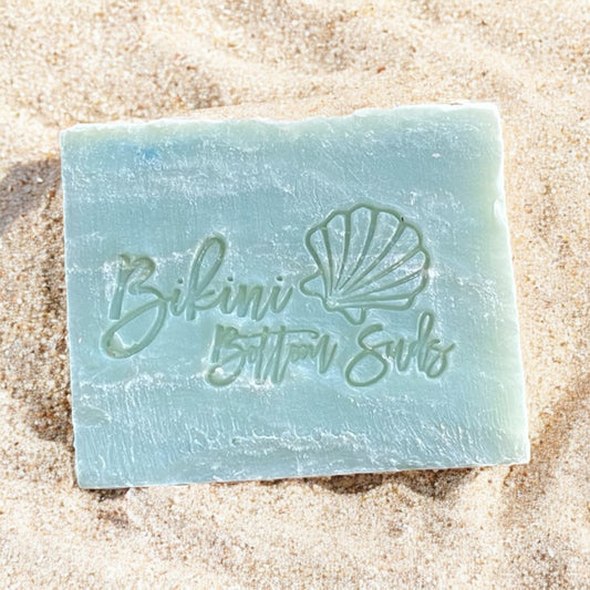 Handmade French green clay soap bar for oily and acne-prone skin