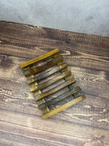 Natural wood soap saver dish for bathroom or shower use