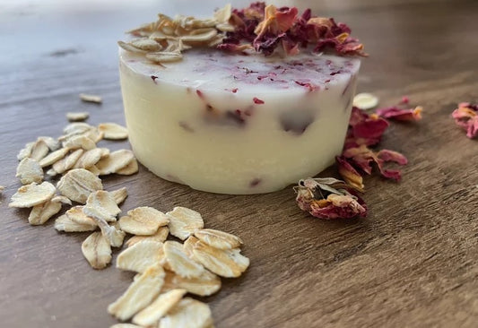 Handmade skincare bar for dry, irritated skin and redness relief