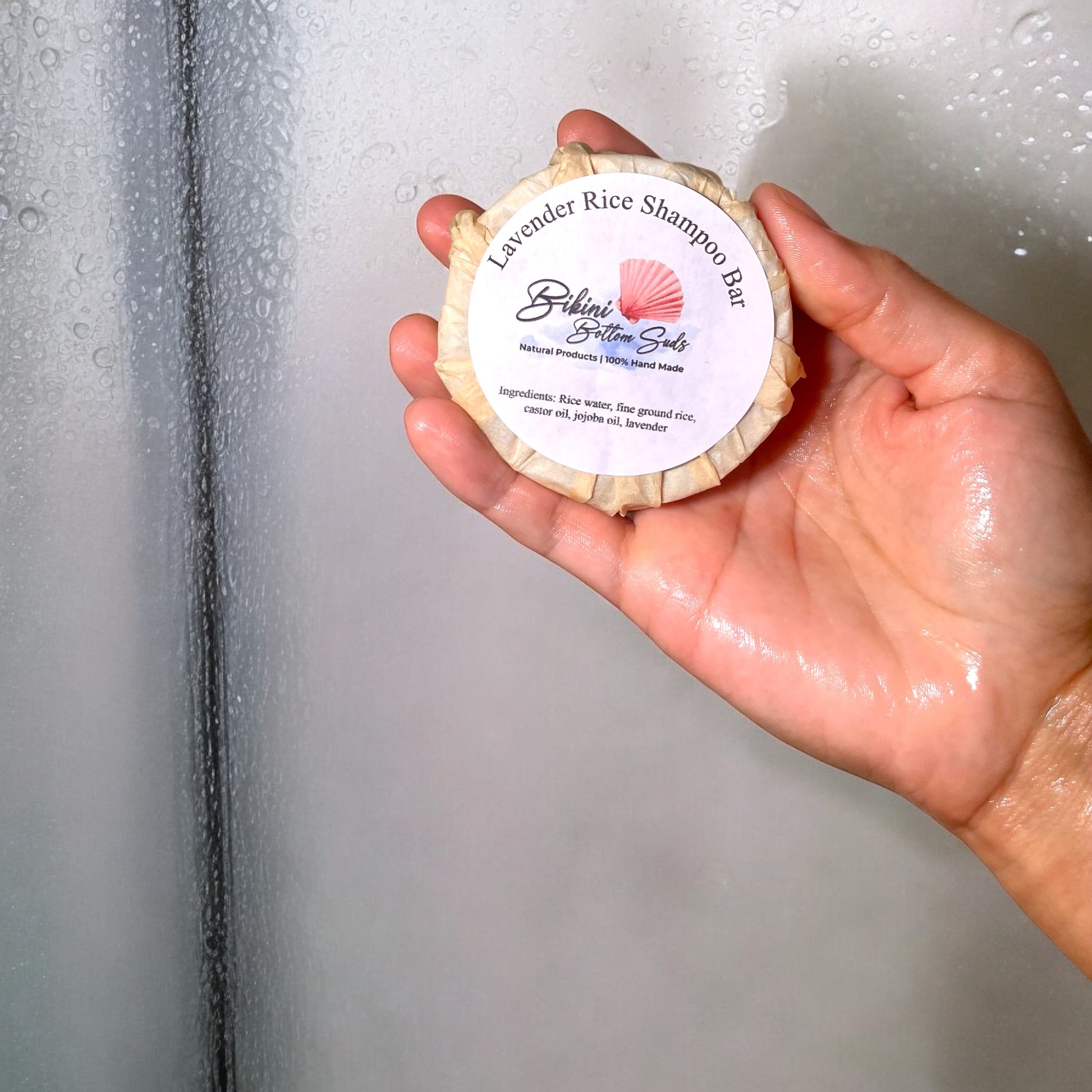 Lavender Rice Shampoo Bar image 3
