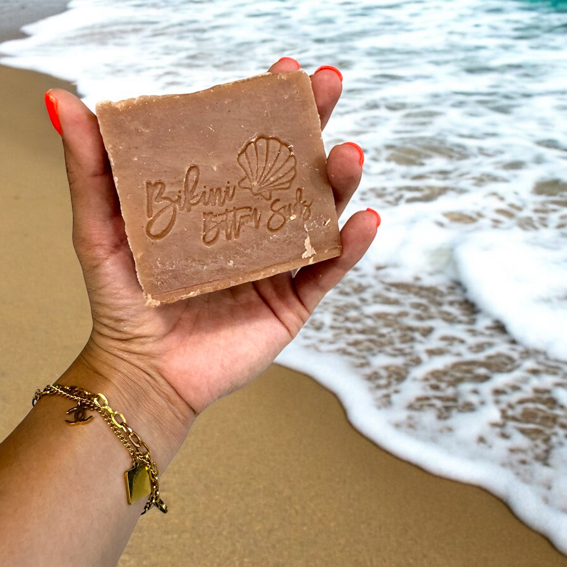 Natural handmade coffee soap bar for morning skincare