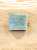 Detoxifying natural soap with clay, shea butter, and olive oil