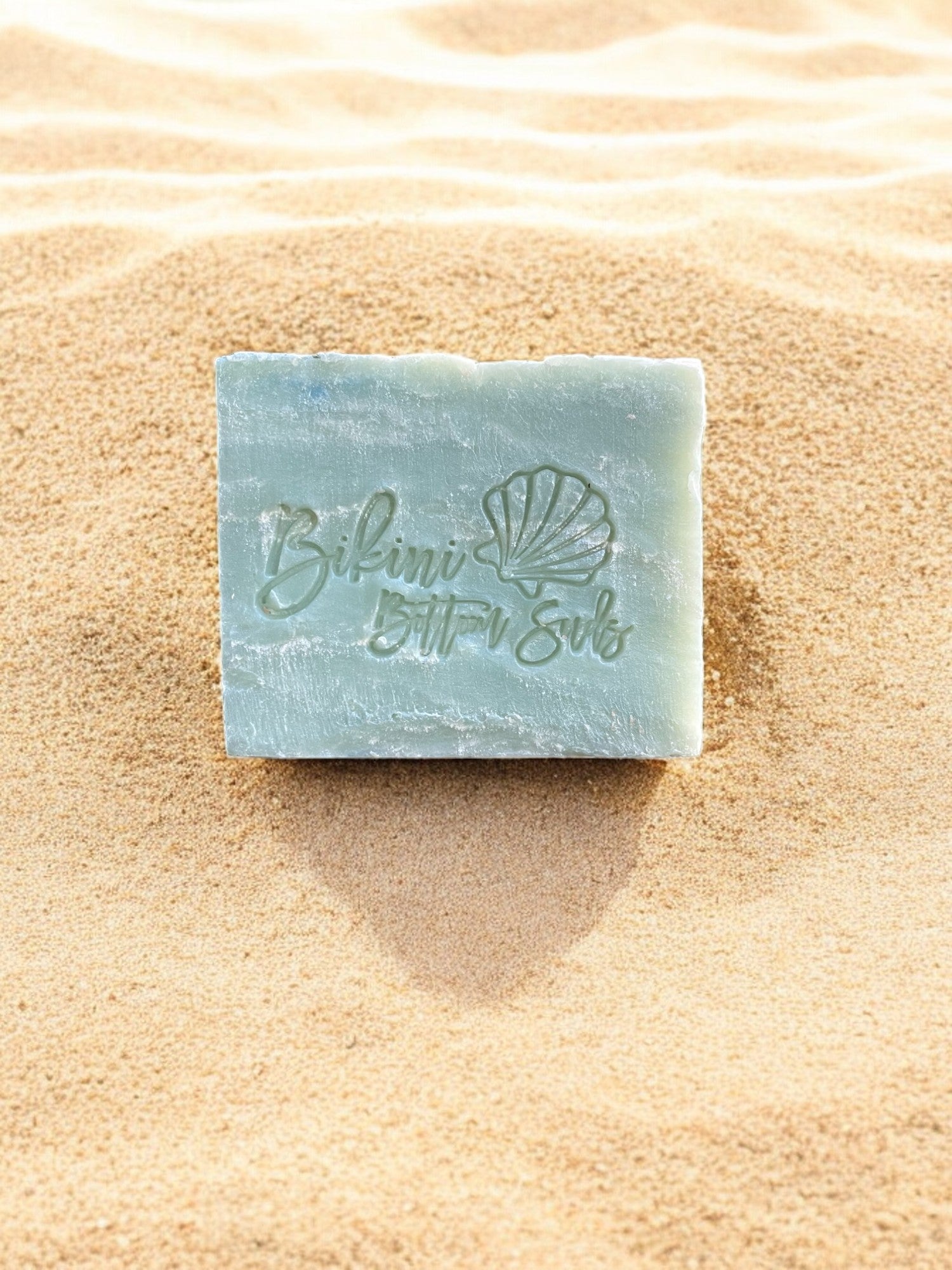 Detoxifying natural soap with clay, shea butter, and olive oil