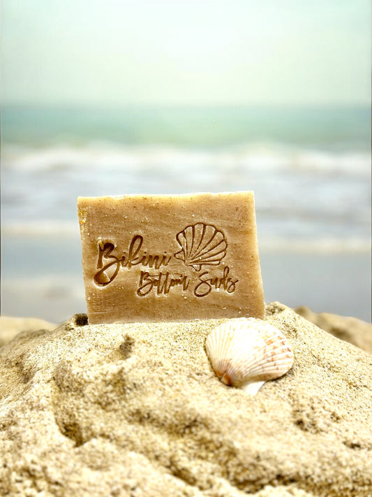 Natural calming soap bar for sensitive and dry skin