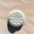 Natural shampoo bar with castor oil, jojoba oil, and rice water