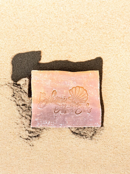 Natural brightening soap bar with papaya, mango extract, and turmeric
