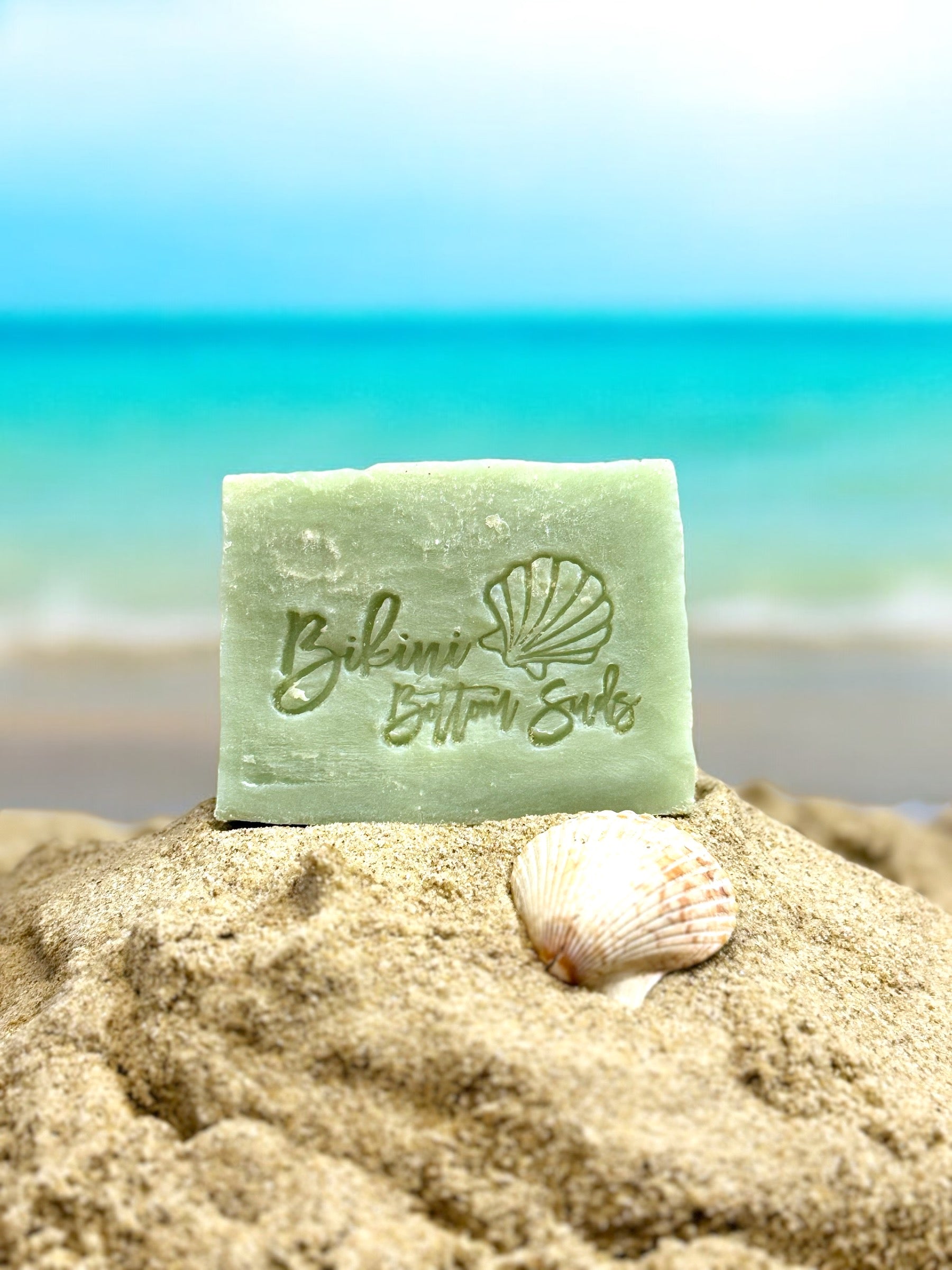 Green clay soap with nourishing grapeseed oil for smooth skin