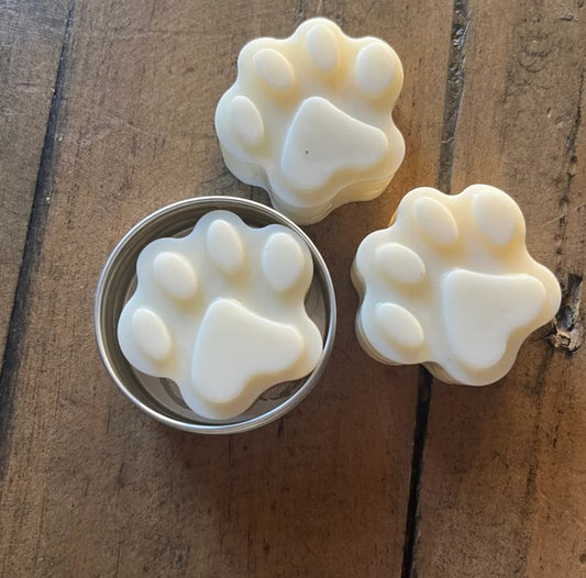 Pet-safe moisturizing balm for dog paws, noses, and elbows