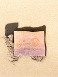 Natural brightening soap bar with papaya, mango extract, and turmeric